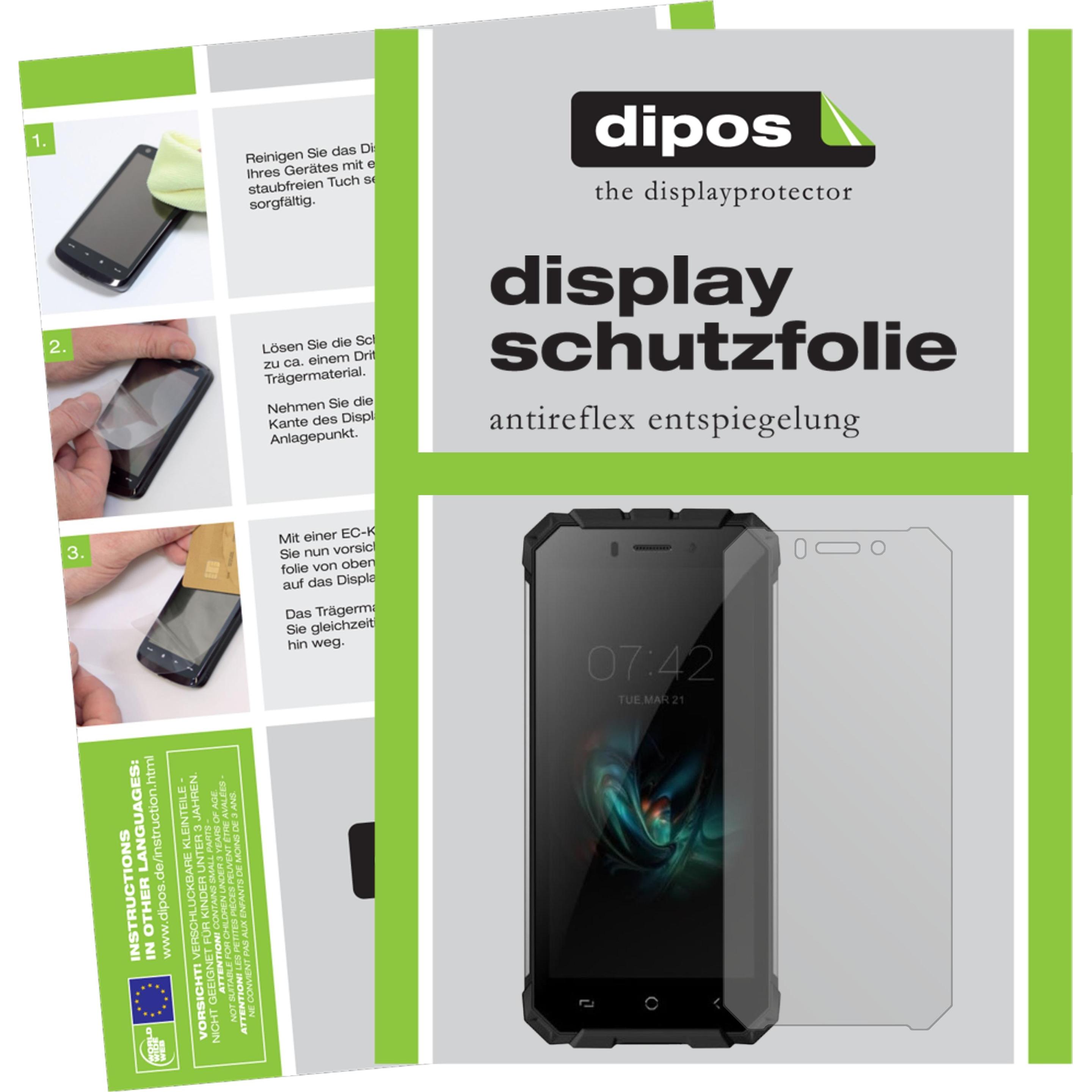 Dipos Displayschutzfolie Antireflex (5 Stück, Ulefone Armor X), Smartphone Schutzfolie, Transparent