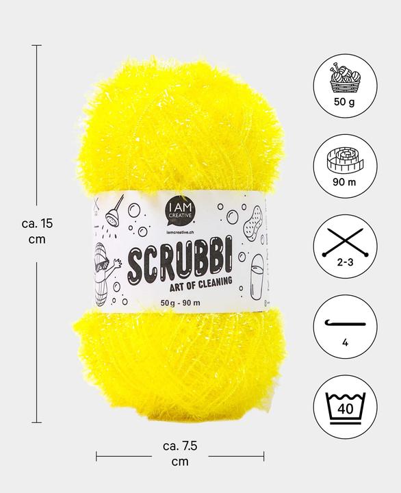 Actual product image I Am Creative Scrubbi dishwashing sponge yarn (90 m)