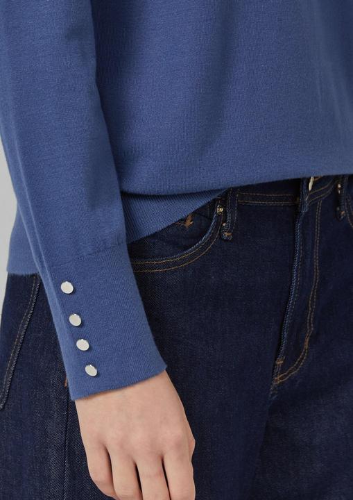 Produktbild s.Oliver Strickpullover Feinstrickpullover aus Viskosemix mit Zierknöpfen (46)