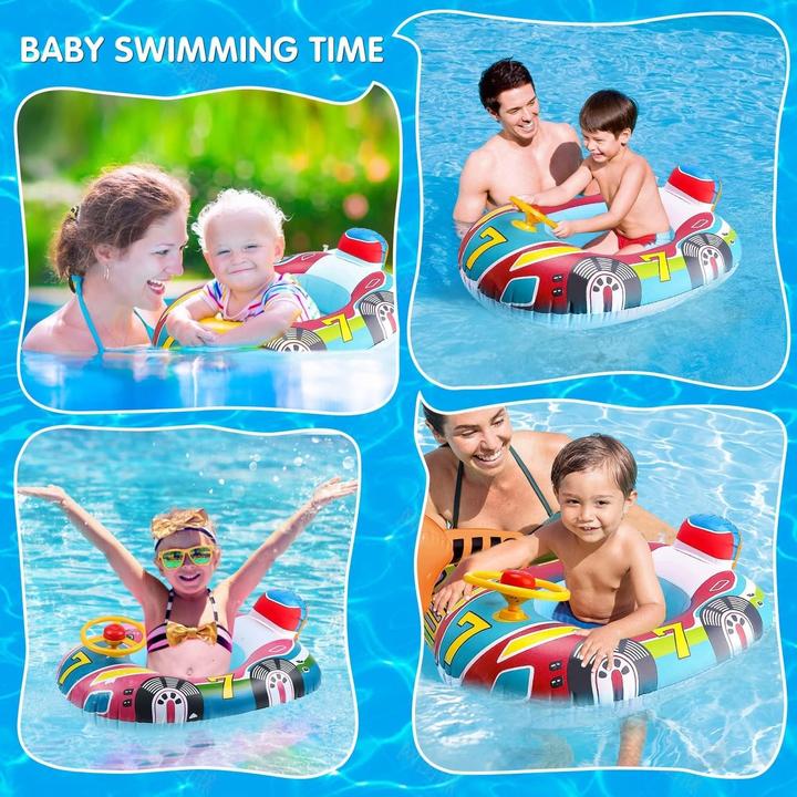 Actual product image Splash & Fun Inflatable Kid Car baby buoyancy aid, floating seat 60x45cm