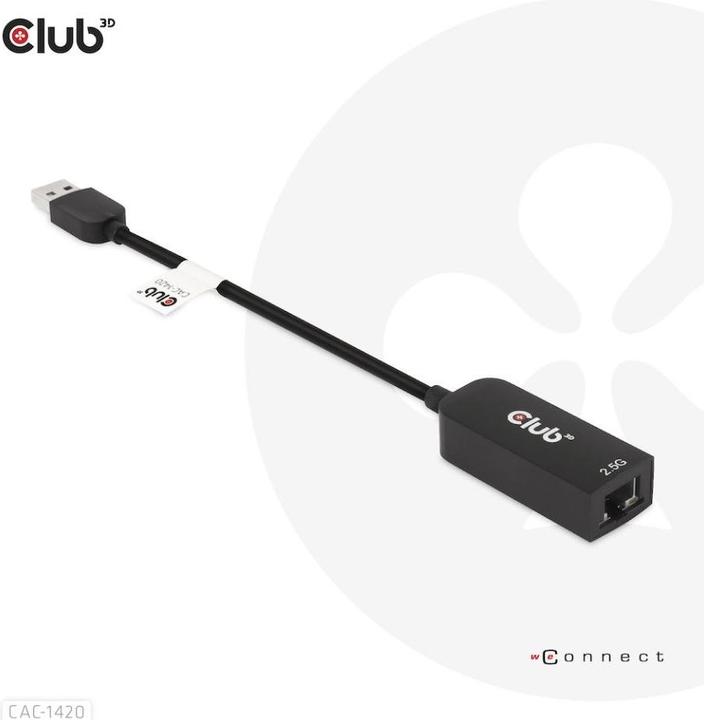 Actual product image Club 3D USB 3.2 Gen1 Type A on RJ45 (USB)