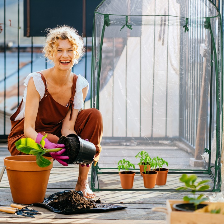 Produktbild Relaxdays Balkongewächshaus