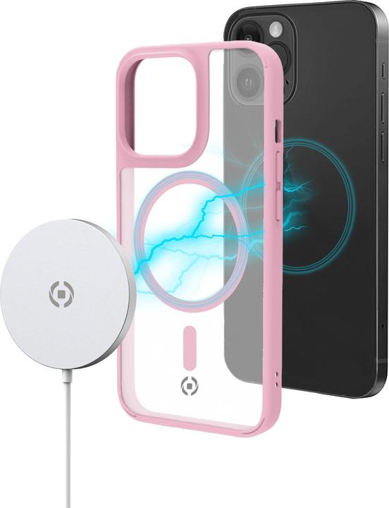 Actual product image Celly Magmatt mobile phone case 17 cm (6.7') Cover Pink, Transparent (Apple iPhone 14 Pro Max)