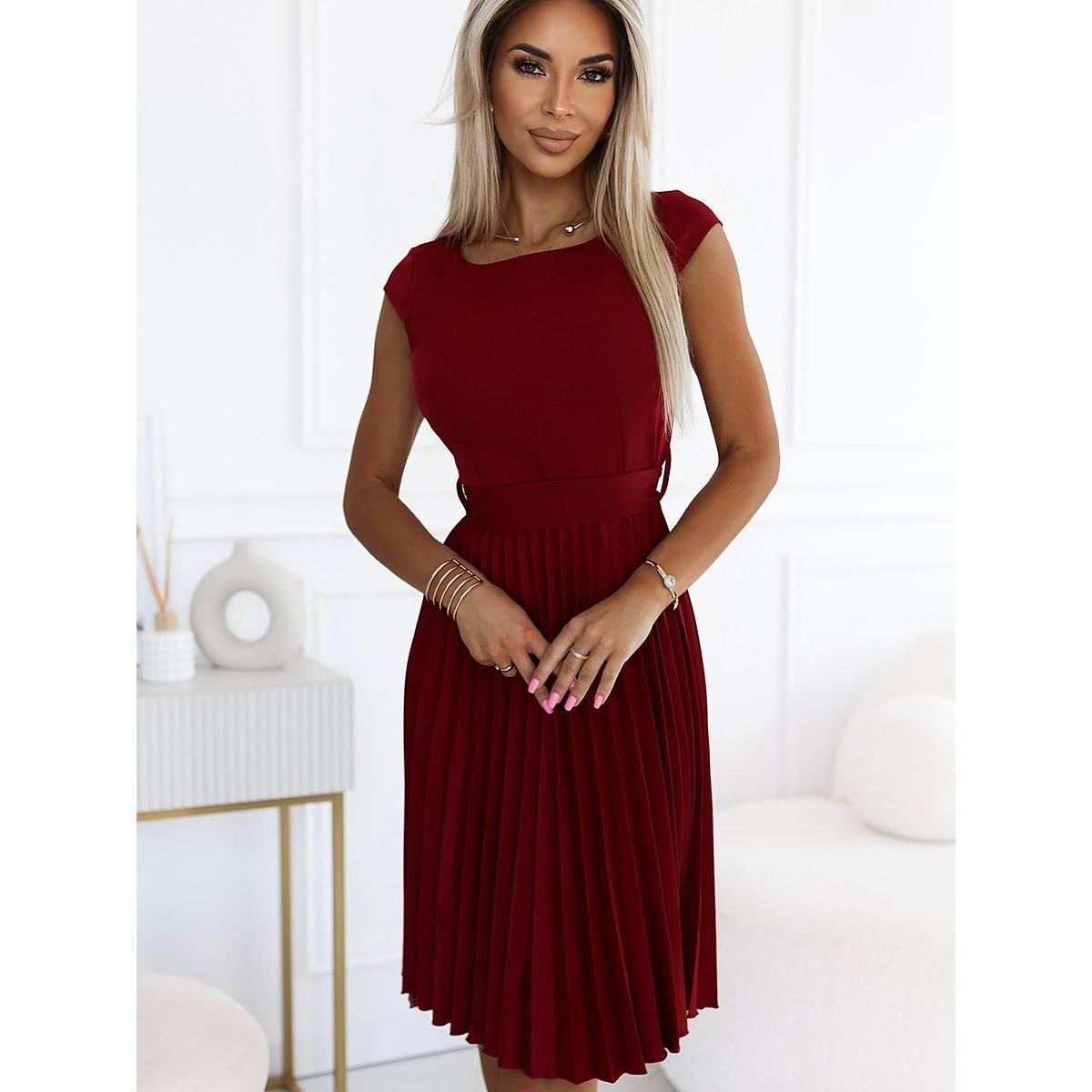 Numoco, Damen, Kleider, Alltagskleid, Rot, (M)