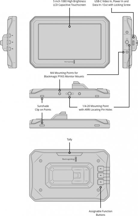 Produktbild Blackmagic PYXIS Monitor (5", Full HD)