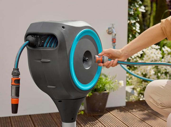 Immagine prodotto Gardena RollUp M - hose reel, Patio, turquoise (20 m)