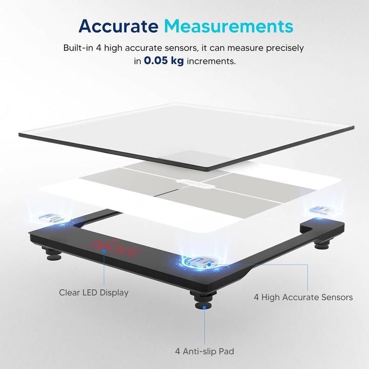 Produktbild Arboleaf Digitale Körperanalysewaage (180 kg)