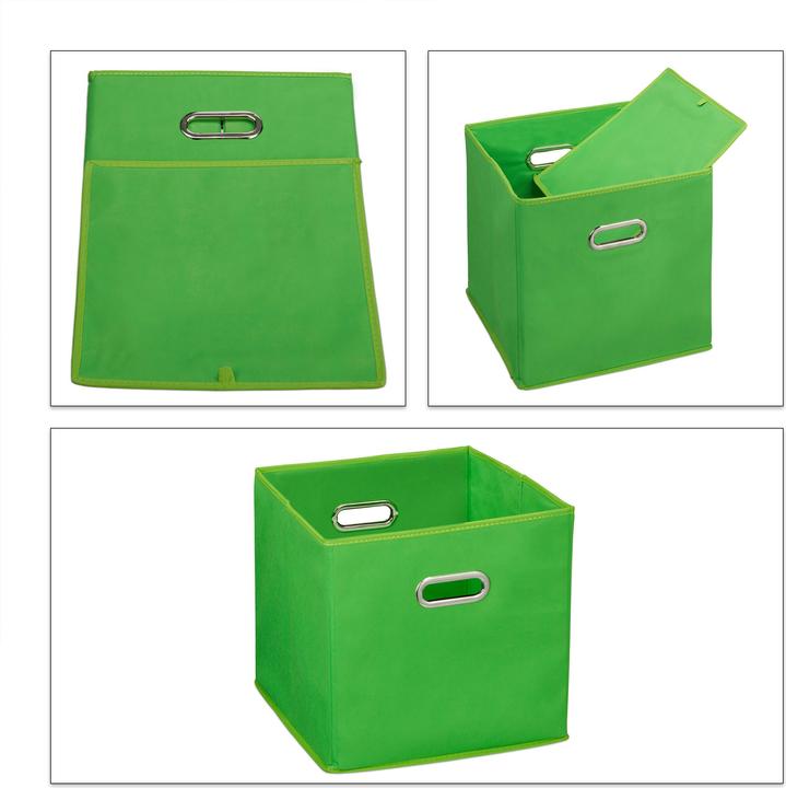Image du produit Relaxdays Lot de 2 boîtes rangement, sans couvercle (30 x 30 x 30 x 30 cm, 27 l)