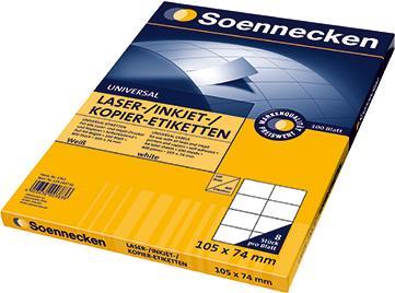 Image du produit Soennecken Étiquette 5753 105x74mm blanc 800 pcs/paquet