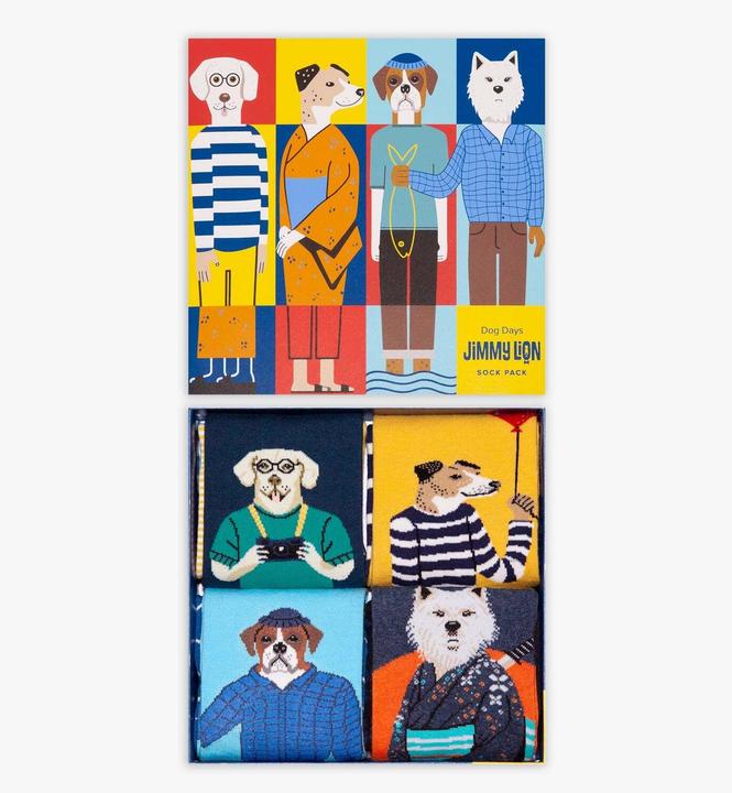 Immagine prodotto Jimmy Lion calzini dog days (x4) (confezione da 4, 36, 40)