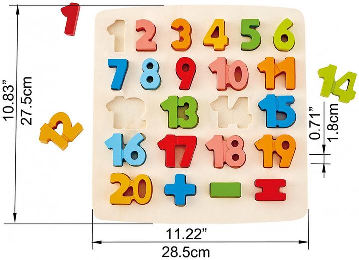 Produktbild Hape Puzzle mit Zahlen und Rechensymbolen