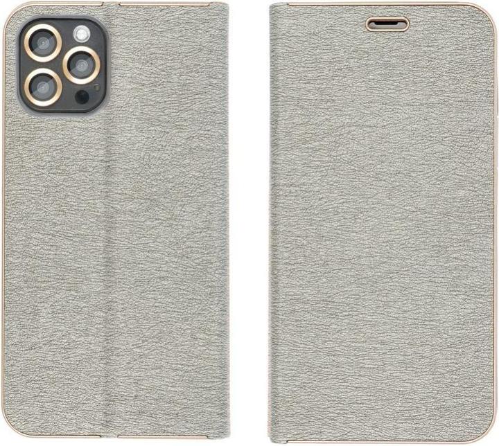 Actual product image OEM Book case LUNA Book Gold for SAMSUNG XCover 7 silver (Samsung Galaxy Xcover 7)
