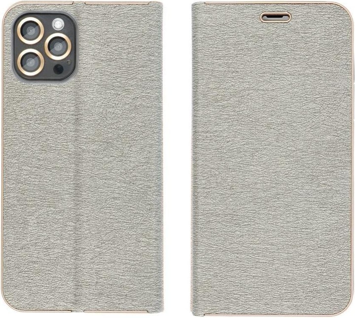 Produktbild OEM Book case LUNA Book Gold for SAMSUNG A34 5G silver (Samsung Galaxy A34 5G)