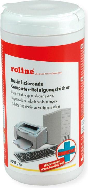 Roline Lingettes nettoyantes désinfectantes pour ordinateurs (100 x)