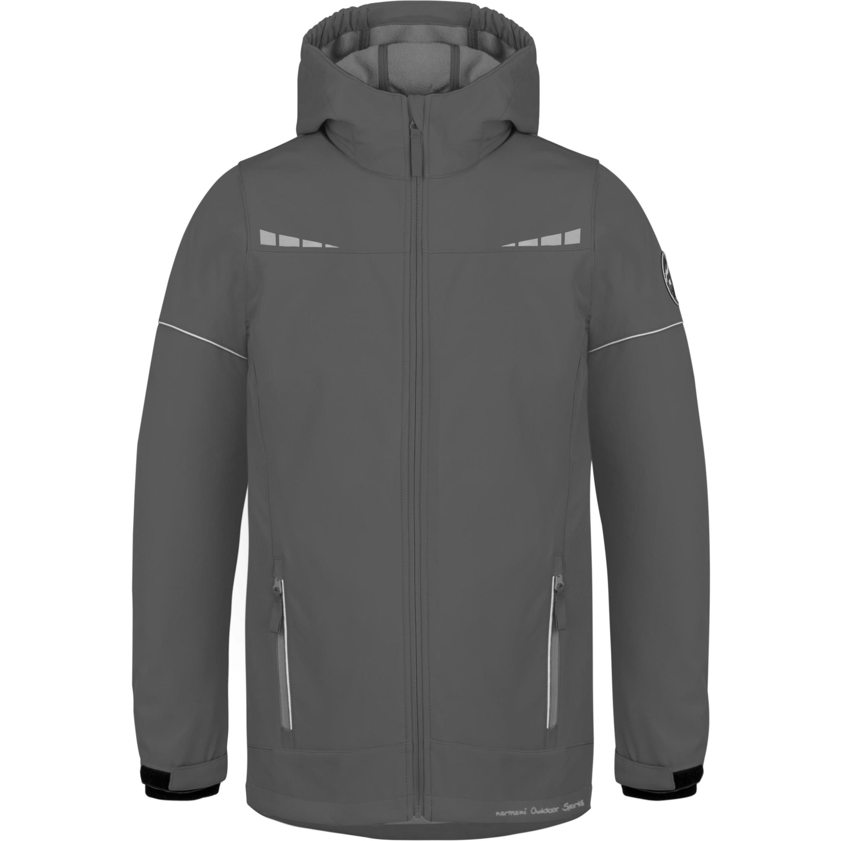 Normani, Unisex, Jacke, Kinder Softshelljacke Galway (110, 116), Grau, 116, 110