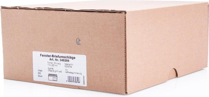 Produktbild Magni Briefumschläge DIN lang mit Fenster 500 Stück (500 x)