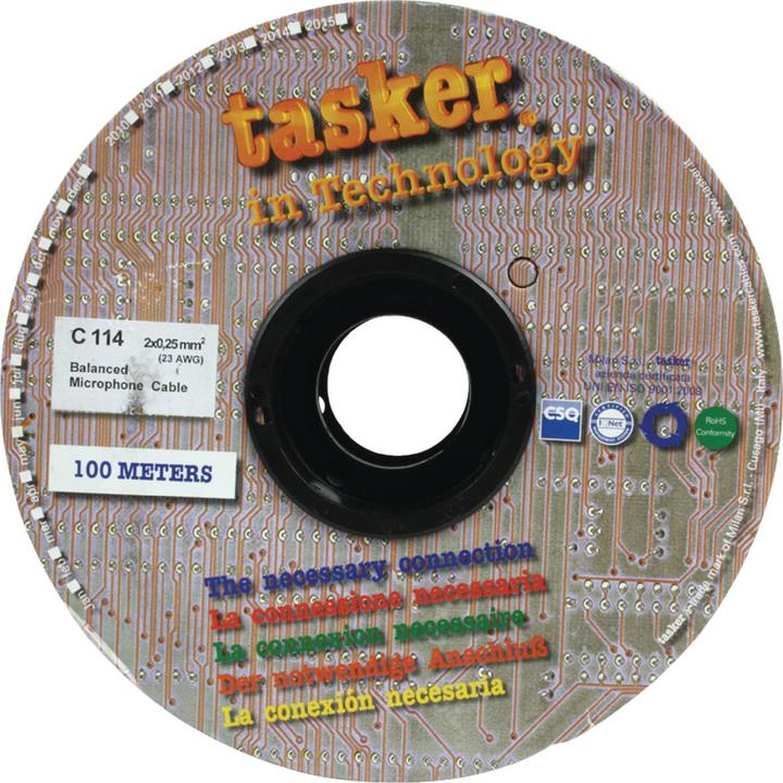 Actual product image Tasker Audio Cable, black, 100m, PVC 1.50x6.30mm (100 m)