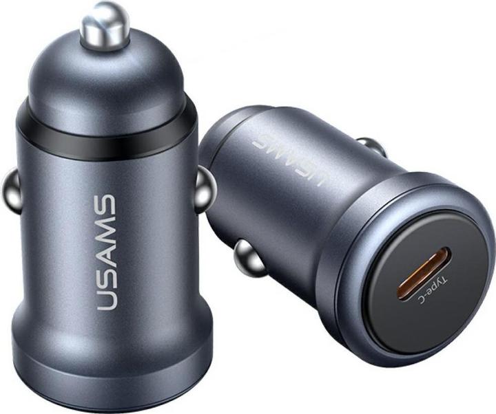 Image du produit Usams CC321 car charger Aluminum 30W PD USB-C tarnish