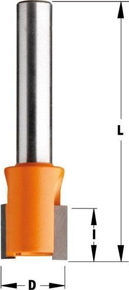 Produktbild CMT 902.180.11 Falz- und Kantenfräser mit offener Fase 18x12,7x38, Schaft 8 mm