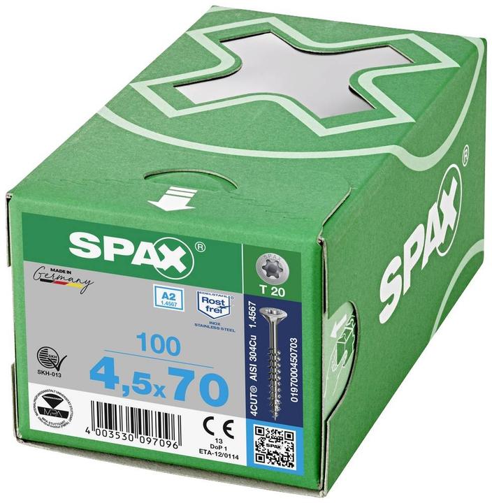 Actual product image Spax A2 Senkmultikopf T-Star Plus T20 Teilgewinde (100 Screws per piece)