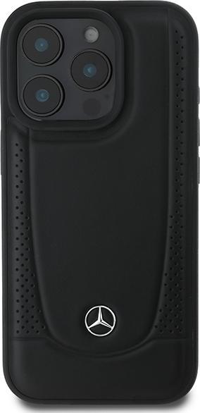 Actual product image Mercedes MEHCP16LARMBK iPhone 16 Pro 6.3" czarny/black hardcase Leather Urban (Apple iPhone 16 Pro)