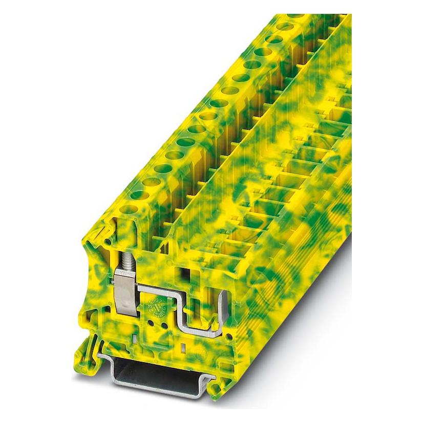 Phoenix Contact UT 6/1P-PE 3060555 Schutzleiterklemme 0.20 mm² 10 mm² Grün-Gelb 50 St., Elektronikkabel + Stecker, Grün, Gelb