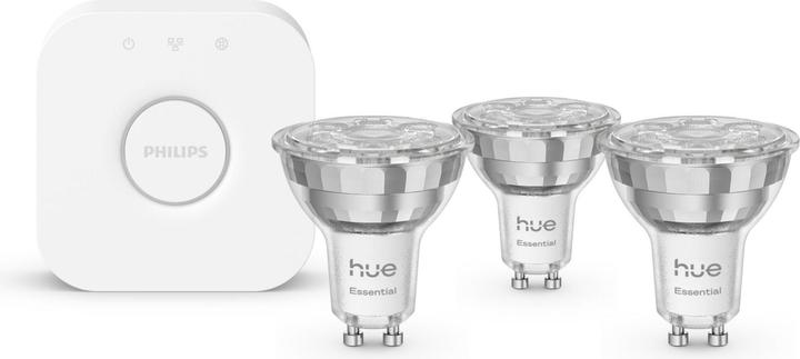 Produktbild Philips Hue Starter Kit Essential White & Color Ambiance + Bridge (GU10, 345 lm, 4 x)