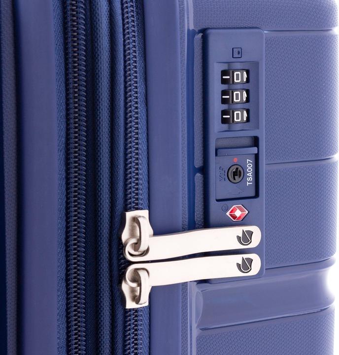 Actual product image Wüsthof 3800 4-wheel cabin trolley 55 cm with stretch fold (36 l, Hand luggage (up to 50 litres))
