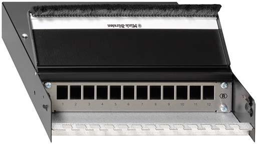 Rutenbeck CP-UM A-12 Ap - RJ-45 - Cat6,Cat6a - Schwarz - Silber - 236 mm - 303 mm - 56 mm