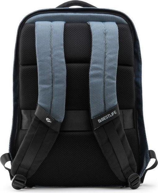 Actual product image Bestlife NEOTON 2.0 plastic laptop backpack black/grey up to 39.6 cm (15.6 inch)
