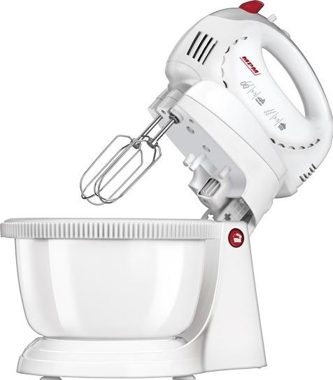Productafbeelding MPM 5826974 mmr 17 MMR-17Z Handmixer 500 W met roestvrijstalen ketel, 1 liter, Wit (300 W)