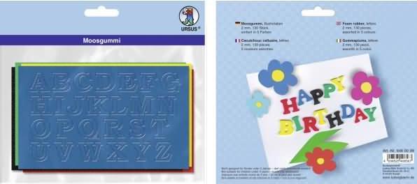 Produktbild Ursus Moosgummi Buchstaben