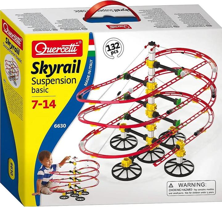 Actual product image Quercetti Knikkerbaan Suspension, 132dlg.