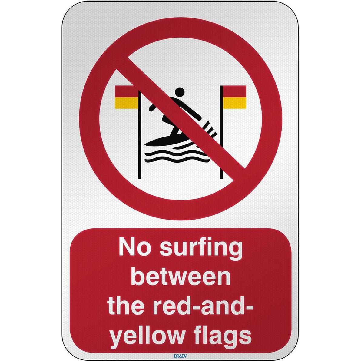 Brady, Sicherheitskennzeichnung, ISO Safety Sign - No surfing