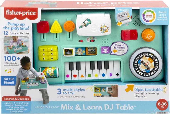 Immagine prodotto Fisher-Price Fisher Price Tavolino Multiattivita' Gioca e Impara (Spagnolo, Italiano, Portoghese, Inglese)