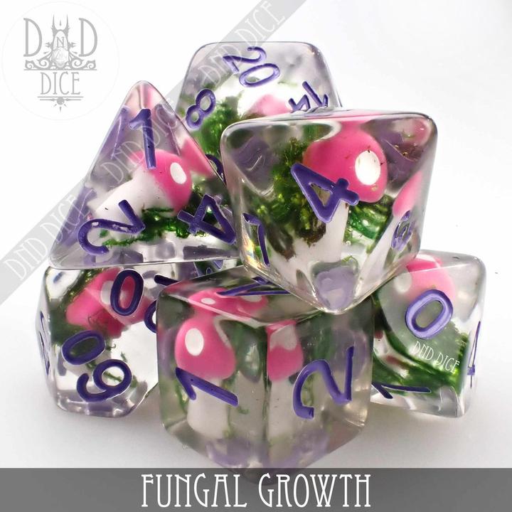Actual product image DnD Dice Fungal Growth Dice Set