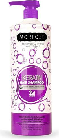 Morfose Morphhose - Professional Reach Hair Shampoo 2In1 Keratin Shampooing à la kératine pour restaurer (1000 ml, Shampoing liquide)