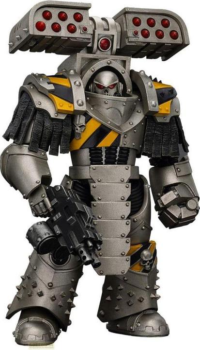 Actual product image Joy Toy Warhammer The Horus Heresy figurine 1/18 lron Warriors Tyrant Siege Terminator with Rocket launcher