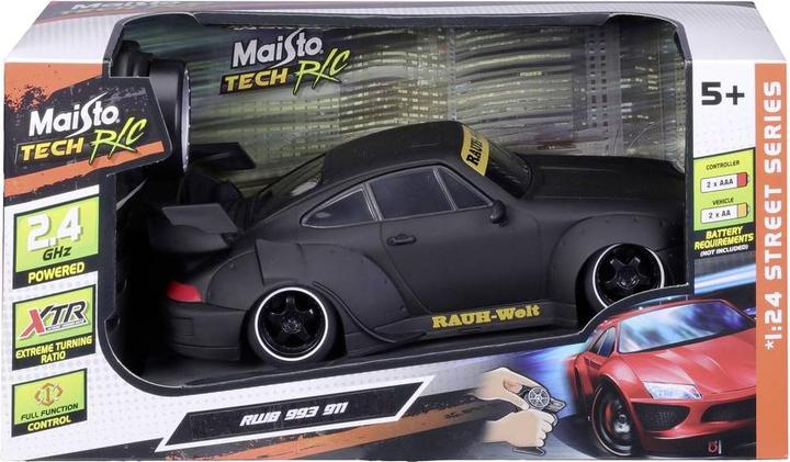Immagine prodotto Maisto Tech 581533 Porsche 993 RWB 1:24 RC per principianti, modello di auto sportiva elettrica