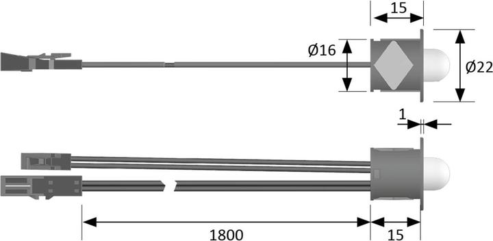 Produktbild Halemeier LED-Bewegungsmelder 12 V