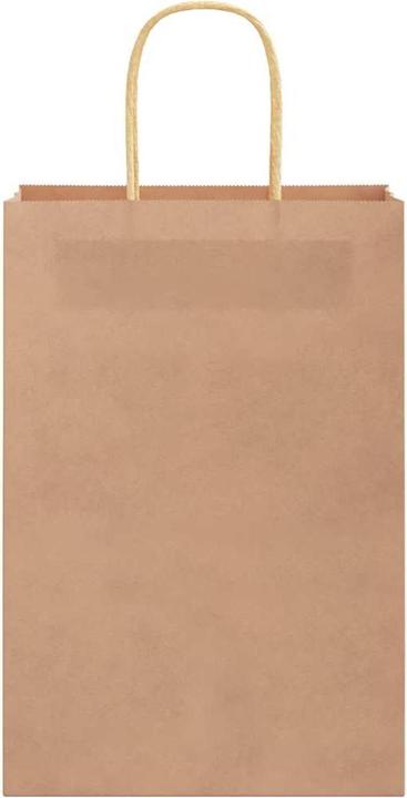 Image du produit VidaXL Sacs en papier kraft 250 pcs. avec anse Marron 22x11x31 cm Sac en papier (Pochette cadeau, 250 x)