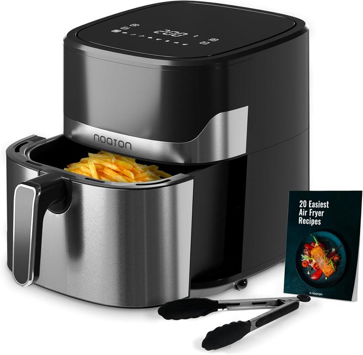 Immagine prodotto Noaton Heissluftfritteuse mit Touchscreen, 8 Programme, 6,2 L