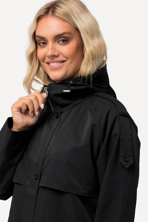 Produktbild Ulla Popken HYPRAR Funktionsmantel, wasserabweisend, Kapuze (46, 48)