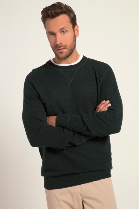 Immagine prodotto JP1880 Maglione in misto lana con scollo a girocollo con dettagli, fino alla tg. 8XL (XL)