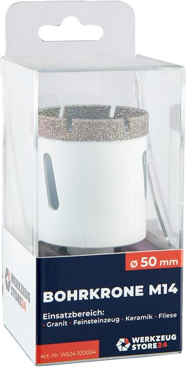 Produktbild Werkzeugstore24 M14 Diamantbohrkrone SuperDry Ø 50 mm (50 mm)
