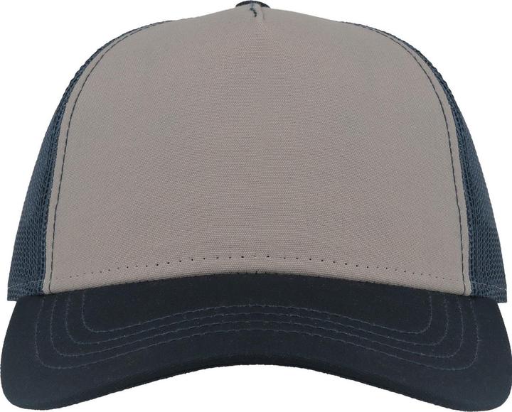 Actual product image Atlantis Unisex Adult Rapper 5 Panel Canvas Recycled Trucker Cap (One size)