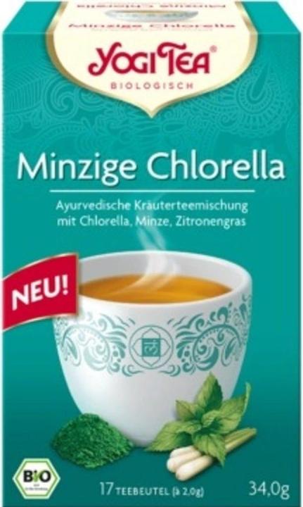 Actual product image Yogi Tea V! Minty chlorella (individually wrapped) (34 g)