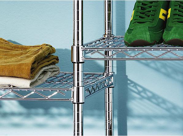 Actual product image Seco Steel wire mesh shelf, chrome plated