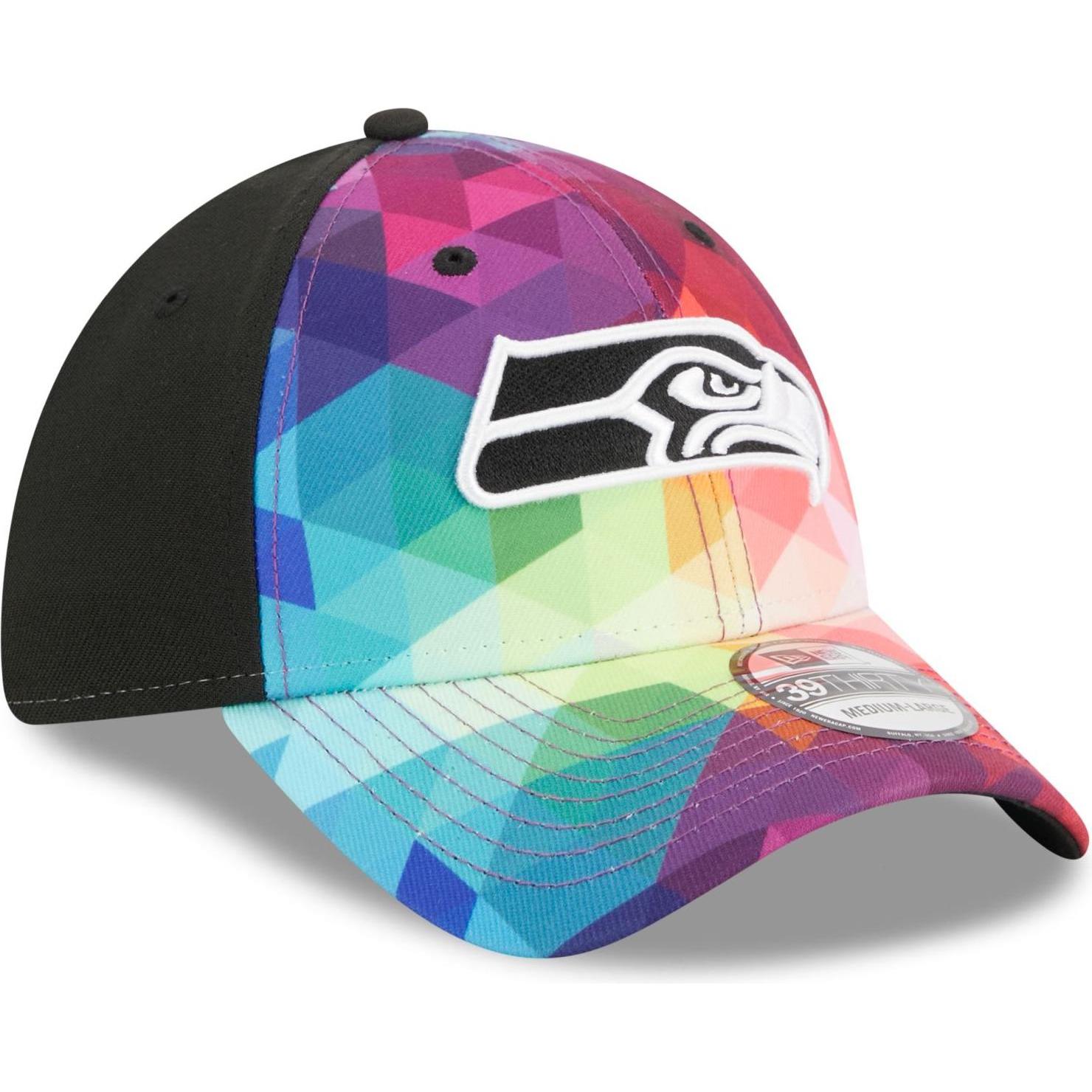 Thumbnail - New Era, Herren, Cap, 39Thirty Cap - CRUCIAL CATCH Seattle Seahawks - S/M, Mehrfarbig, (M)