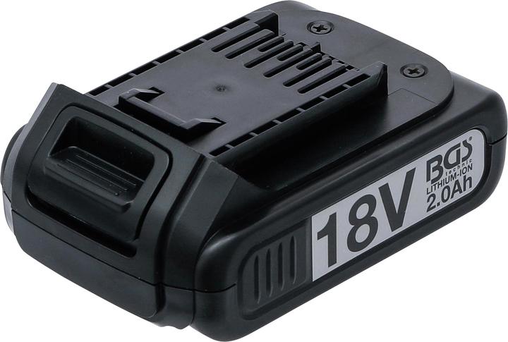 Actual product image BGS Replacement Battery Li-Ion 18 V / 2.0 Ah for Cordless Impact Wrench 9928 (18 V)